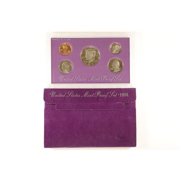 1991 US PROOF SET (WITH BOX)