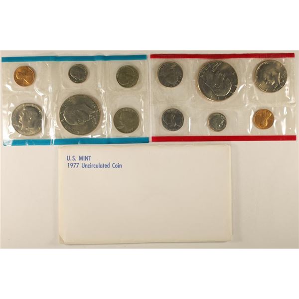 1977 US MINT SET (UNC) P/D (WITH ENVELOPE)