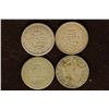 Image 1 : 1943, 2-1944 & 1-NO DATE NETHERLANDS SILVER 25