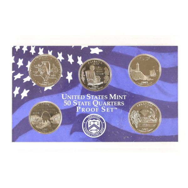 2003 US 50 STATE QUARTERS PROOF SET NO BOX