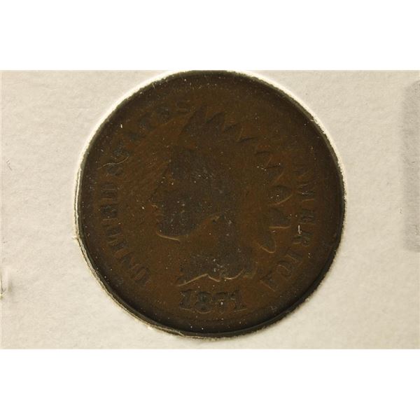 1871 INDIAN HEAD CENT (GOOD) KEY DATE