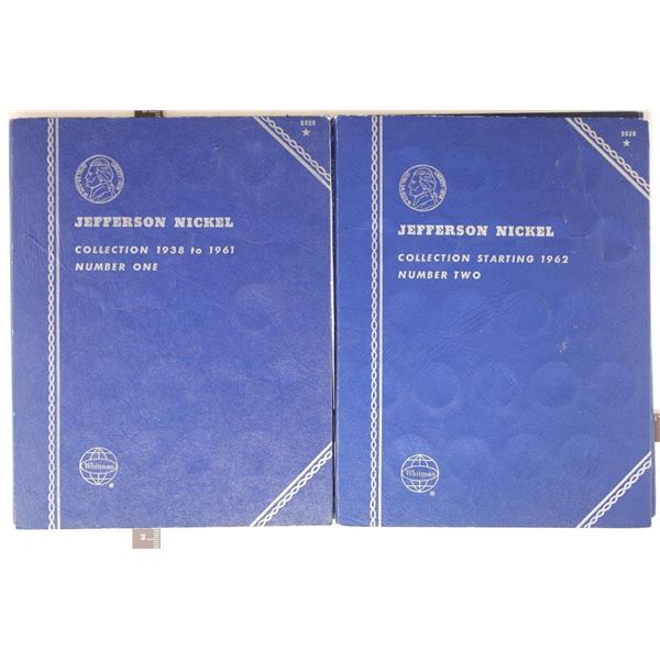 2-WHITMAN USED COIN ALBUMS JEFFERSON NICKEL