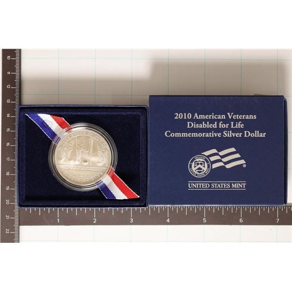 2010-W US UNC SILVER DOLLAR DISABLED AMERICAN VETS