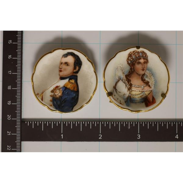 2-VINTAGE RARE PORCELIAN PLATES  NAPOLEON &