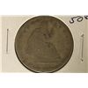 Image 1 : 1861-O SILVER SEATED LIBERTY HALF DOLLAR