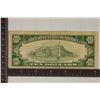 Image 2 : 1934-A NORTH AFRICA $10 SILVER CERTIFICATE YELLOW