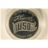 Image 1 : 1991-S US PROOF SILVER DOLLAR "USO 50TH