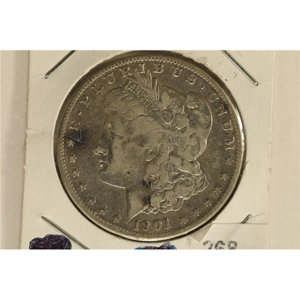 1901-S MORGAN SILVER DOLLAR (BETTER DATE COIN) A