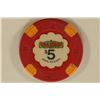 Image 1 : $5 GOLD STRIKE CASINO CHIP. JEAN, NEVEDA