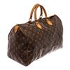 Image 2 : Louis Vuitton Brown Monogram Canvas Speedy 40 Satchel Bag