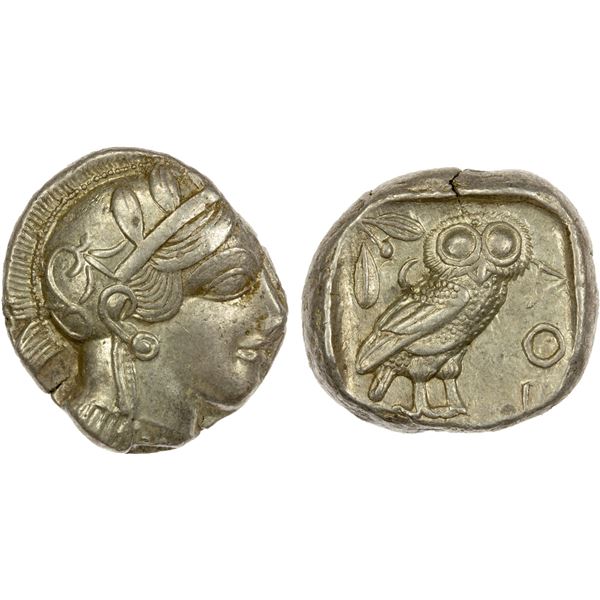 ATTICA: Athens, AR tetradrachm (17.18g), 440-404 BC, EF
