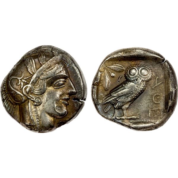 ATTICA: Athens, AR tetradrachm (17.00g), 440-404 BC, VF