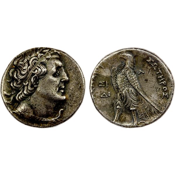 PTOLEMAIC: Ptolemy II Philadelphos, 285-246 BC, AR tetradrachm (13.68g), Sidon, year 30 (256/5 BC), 