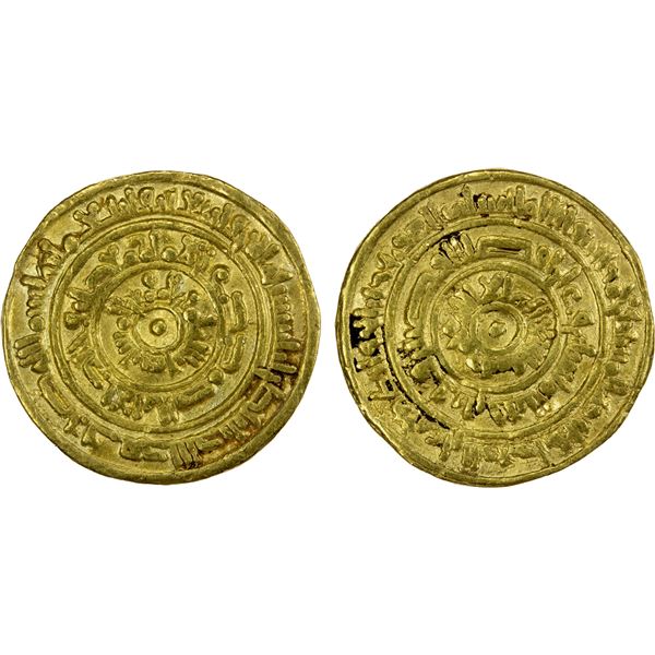 FATIMID: al-Mustansir, 1036-1094, AV dinar (4.41g), Tarabulus (Trablus), AH441, pleasing VF