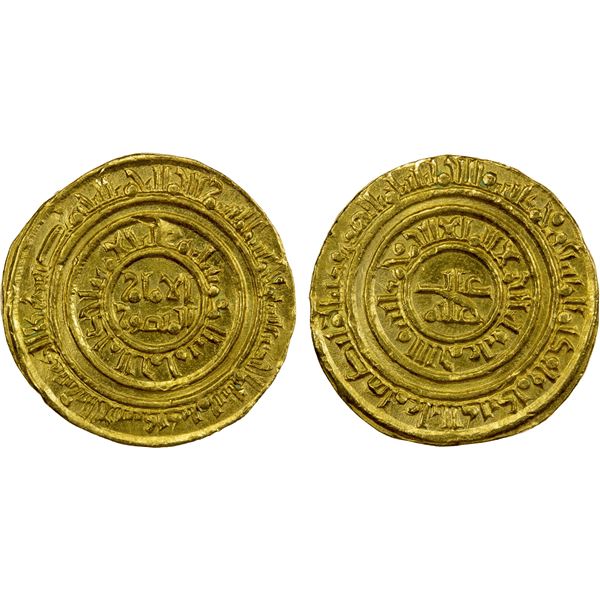 FATIMID: al-Âmir al-Mansur, 1101-1130, AV dinar (4.35g), al-Iskandariya, AH511, EF-AU