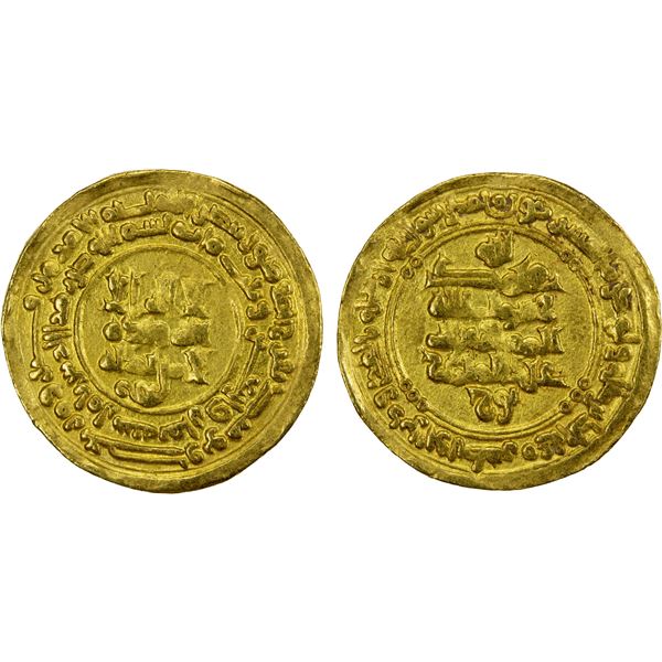 SAMANID: 'Abd al-Malik I, 954-961, AV dinar (3.74g), Amul, AH348, EF