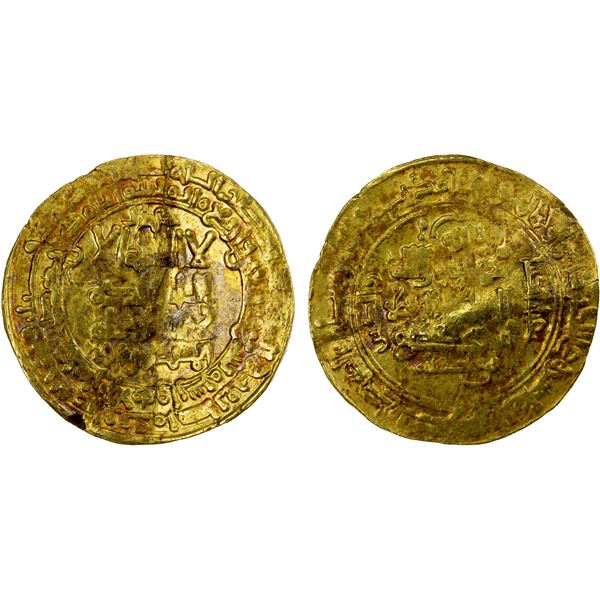 GREAT SELJUQ: Muhammad I, 1099-1118, AV dinar (4.22g), al-Ahwaz, AH499, VF