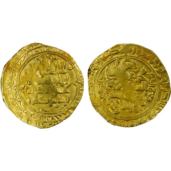 SELJUQ OF WESTERN IRAN: Mahmud II, 1118-1131, AV dinar (4.74g), al-Ahwaz, AH517, VF-EF