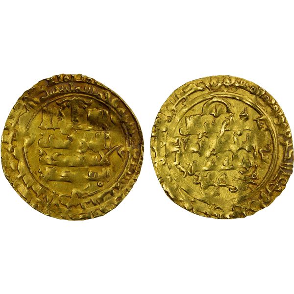 SELJUQ OF WESTERN IRAN: Mahmud II, 1118-1131, AV dinar (3.29g), al-Ahwaz, AH517, VF