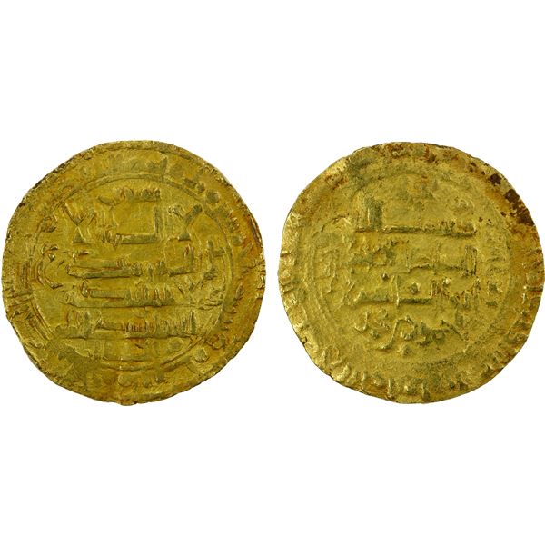 SELJUQ OF WESTERN IRAN: Mahmud II, 1118-1131, AV dinar (4.07g), al-Ahwaz, AH520, VF-EF