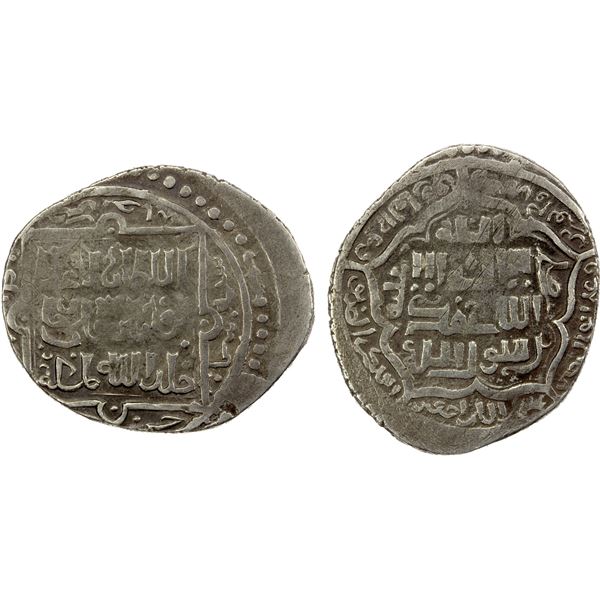 CHAGHATAYID KHANS: Buyan Quli Khan, 1348-1359, AR Quhistani dinar (5.00g), Junabadh, blundered date,