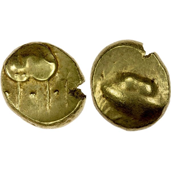 BIJAPUR: Anonymous, 17th century, AV pagoda (3.36g), VF-EF