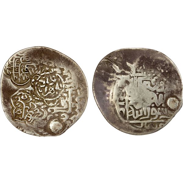 MUGHAL: Zahir al-Din Babur, 1st or 2nd reign, at Samarqand, 1497-1498 & 1500-1501, AR tanka (4.72g),