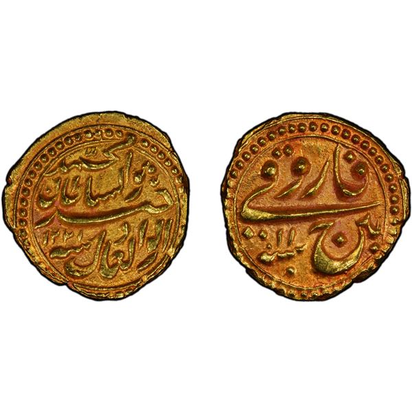 MYSORE: Tipu Sultan, 1782-1799, AV pagoda (faruqi) (3.46g), Patan, AM1221 year 11, PCGS MS63