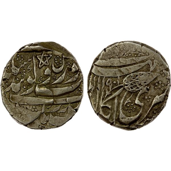SIKH EMPIRE: AR rupee (10.95g), Kashmir, VS1901, bold VF-EF
