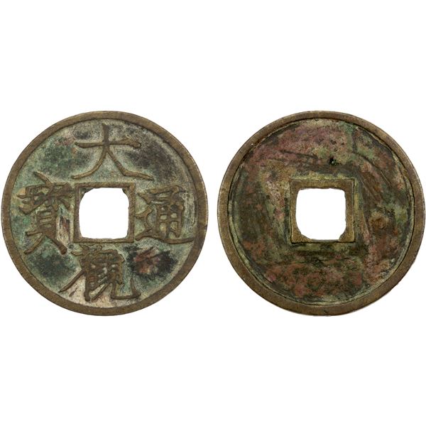 NORTHERN SONG: Da Guan, 1107-1110, AE 3 cash (11.19g), VF-EF