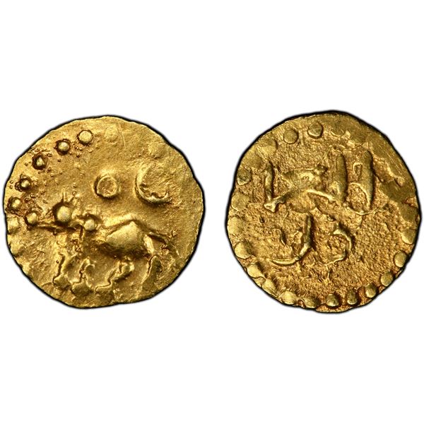 KELANTAN: Anonymous, AV kupang (0.62g), ND (1800-50), PCGS AU58