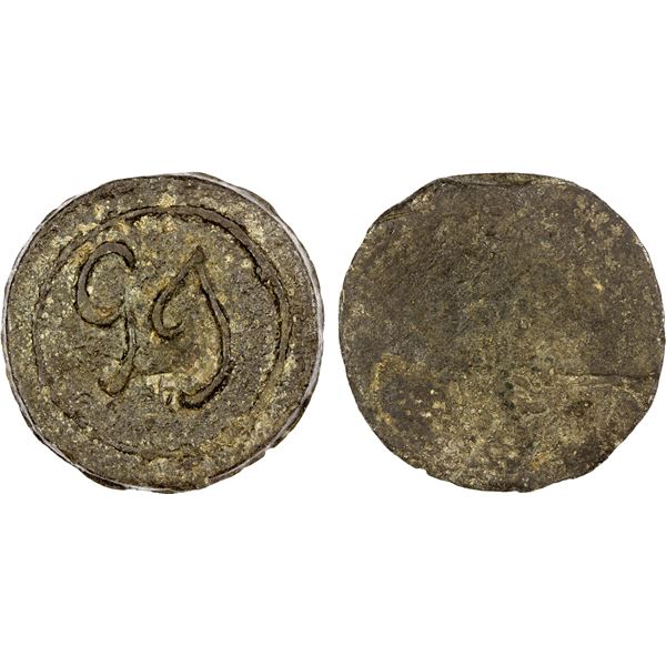 PENANG: tin cent (pice), (35.28g), ND, VF