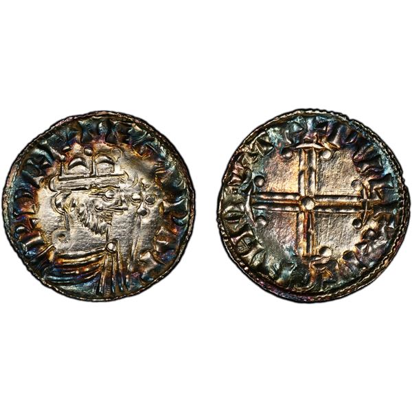 ANGLO-SAXONS: Edward the Confessor, 1042-1066, AR penny (1.26g), Hastings Mint, PCGS UNC details