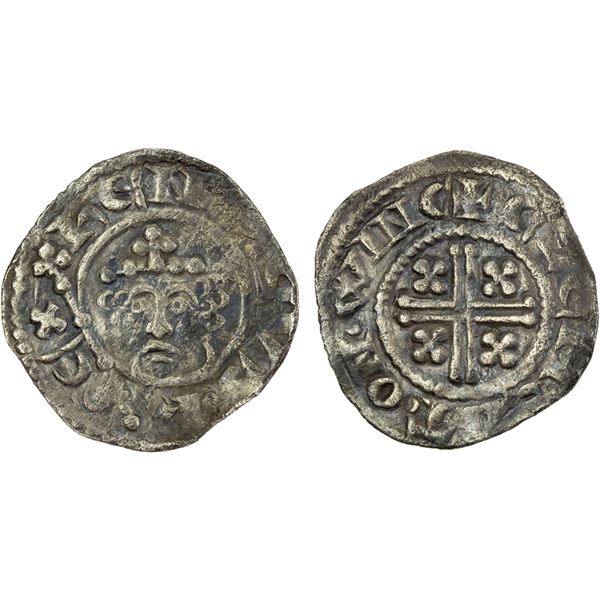 ENGLAND: Henry II, 1154-1189, AR penny (1.30g), Winchester, struck 1180, Choice VF