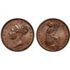 Image 1 : GREAT BRITAIN: Victoria, 1837-1901, AE halfpenny, 1857, PCGS MS64 BN