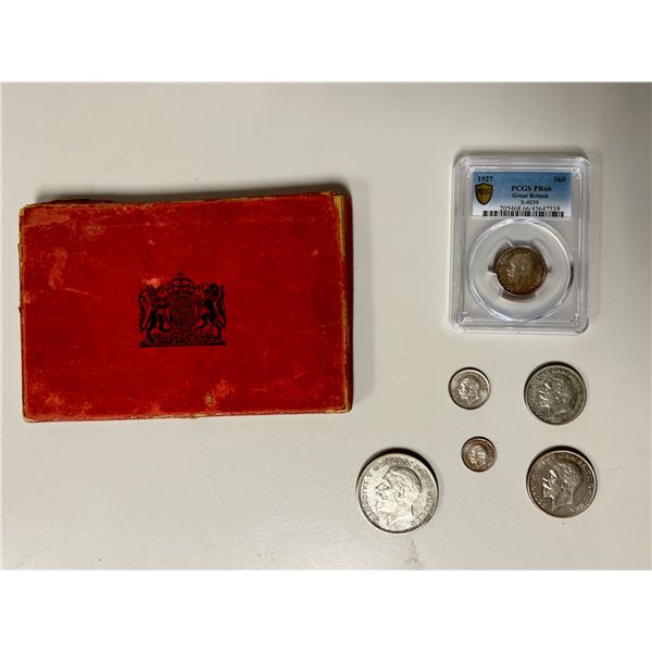 GREAT BRITAIN: George V, 1910-1936, AR proof set, 1927, Proof