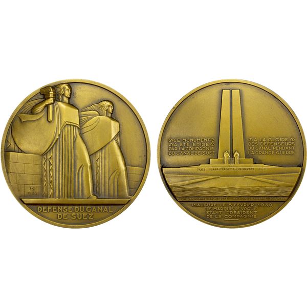 EGYPT: AE medal (247.3g), 1930, Unc