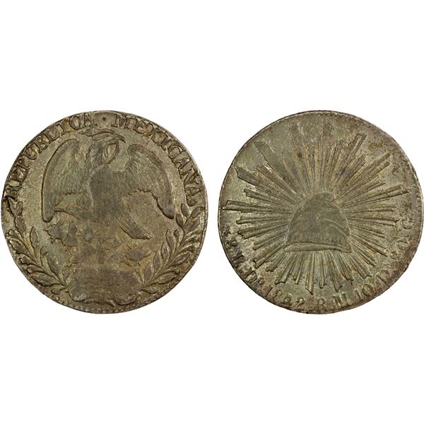 MEXICO: Republic, AR 8 reales, 1842-Do, EF