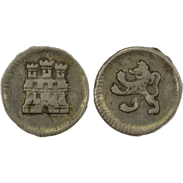 SPANISH COLONIES: Carlos IV, 1788-1808, AR ¼ real, ND (1794-5), VF