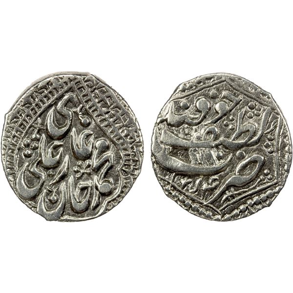KHOQAND: Muhammad 'Ali Khan, 1823-1842, AR tenga (3.17g), Khoqand-i Latif, AH1254, lovely EF