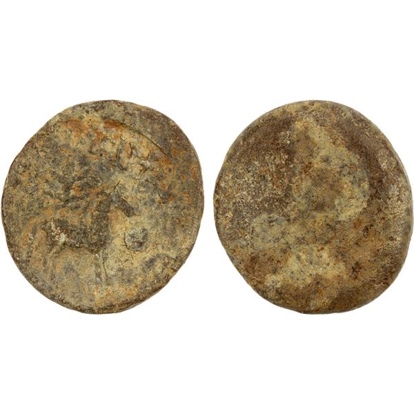 HIRANJAKA: Anonymous, 3rd century, lead unit (11.13g), VF