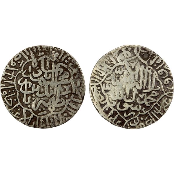 MUGHAL: Babur, 3rd reign, 1510-1530, AR shahrukhi (4.74g), NM, ND, lovely VF