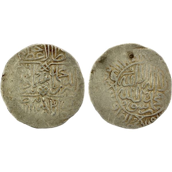 MUGHAL: Babur, 1526-1530, AR shahrukhi (4.82g), Agra, AH(9)36, VF