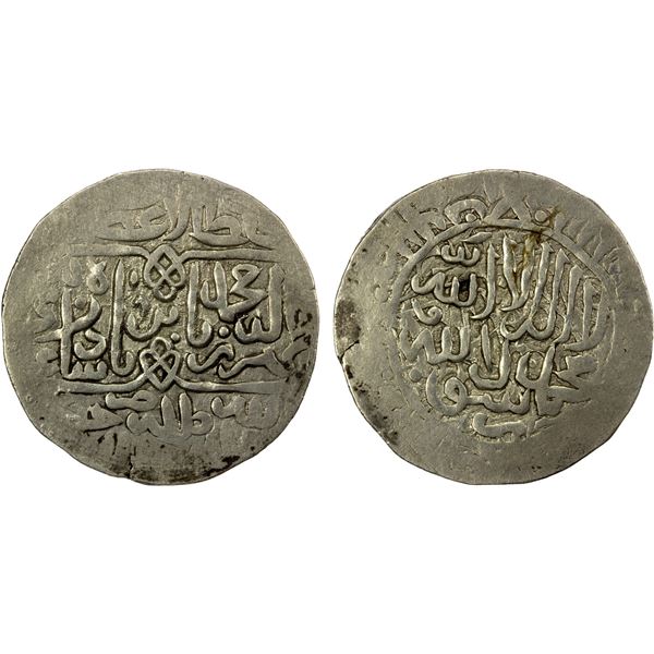 MUGHAL: Babur, 1526-1530, AR shahrukhi (4.65g), Jaunpur, AH(93)5, VF