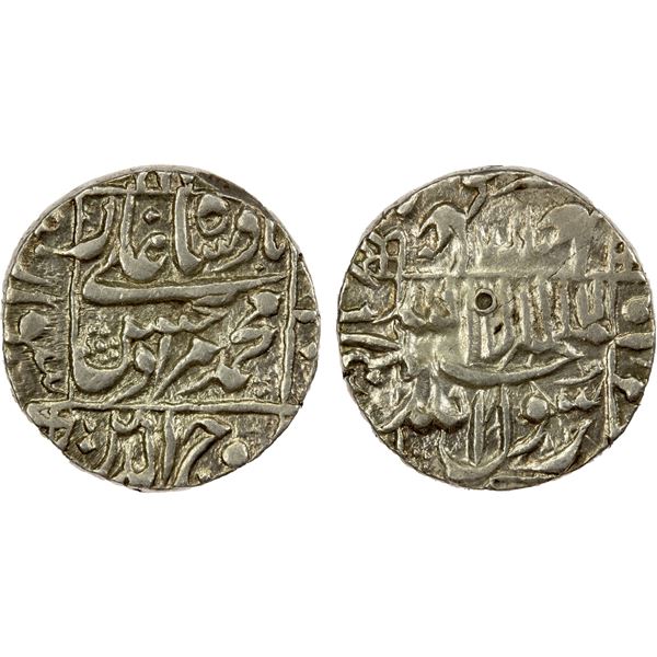 MUGHAL: Murad Bakhsh, 1658, AR rupee (11.48g), Surat, AH1068, VF-EF