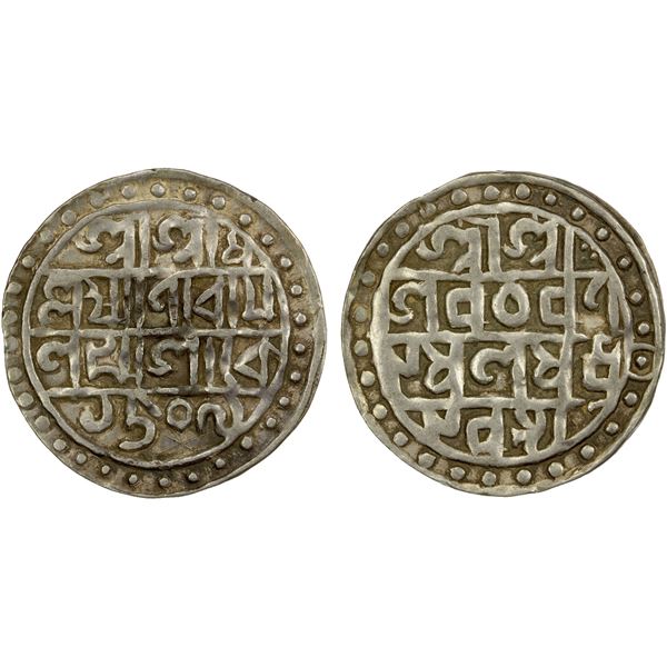 COOCH BEHAR: Lakshmi Narayan, 1587-1627, AR rupee (10.20g), SE1509 (1587), bold VF-EF