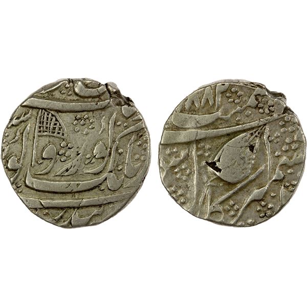 SIKH EMPIRE: AR rupee (11.01g), Kashmir, VS1882, VF