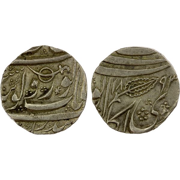 SIKH EMPIRE: AR rupee (10.98g), Kashmir, VS1893, EF