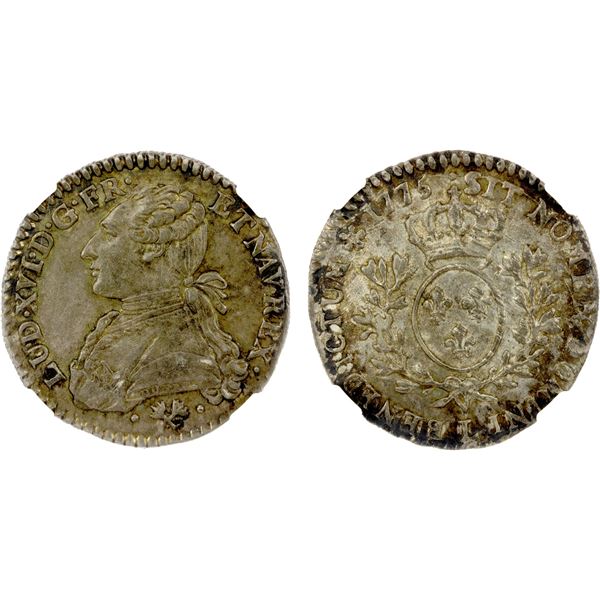 FRANCE: Louis XVI, 1774-1792, AR 12 sols (1/10 écu), Bayonne, 1775-L, NGC MS63