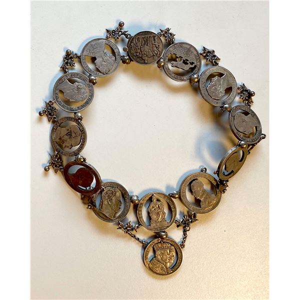 GERMAN STATES: AR coin necklace, VF